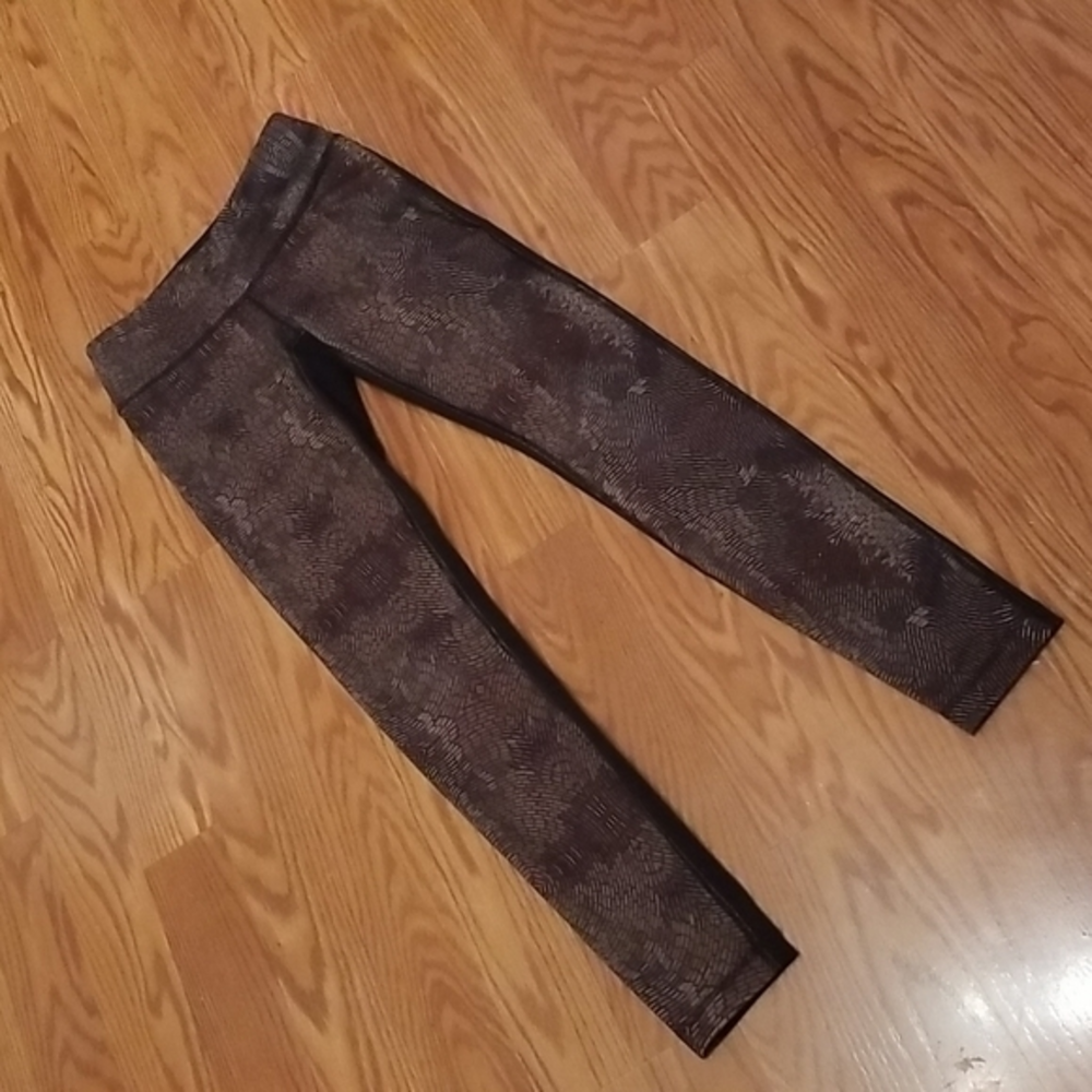 Lululemon wunder under leggings hard to find print size 4‎